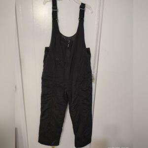 Vintage Head Black Snow Bib Overalls L